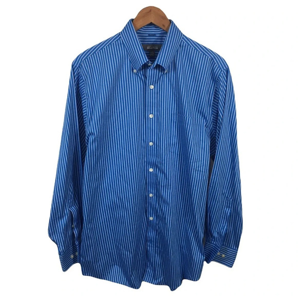 BF179 Men’s KENNETH COLE REACTION Regular Fit Dress Shirt 16-16.5 34/35 L - Picture 1 of 4